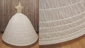 The price of crinoline (including materials) is $250-330 (depend on diameter of)